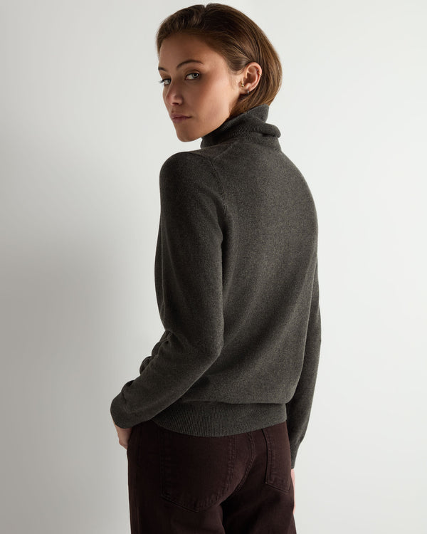 Women's Luna Turtle Neck Cashmere Sweater  4