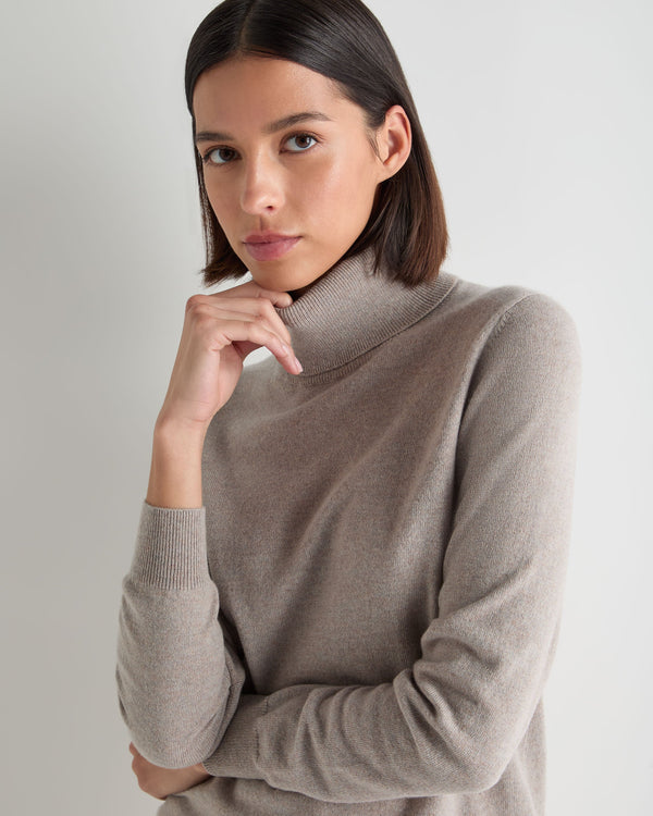 Women's Luna Turtle Neck Cashmere Sweater 5