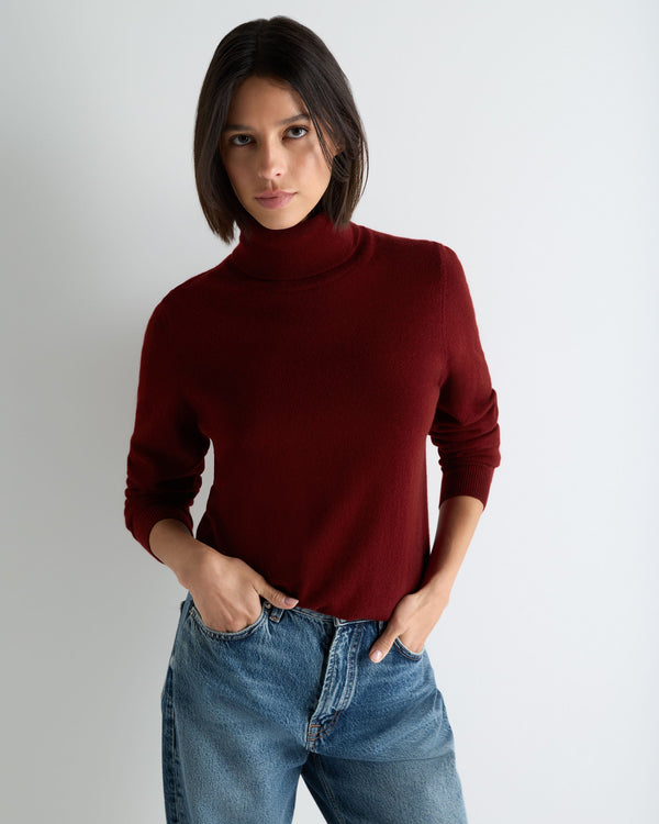 Women's Luna Turtle Neck Cashmere Sweater 1