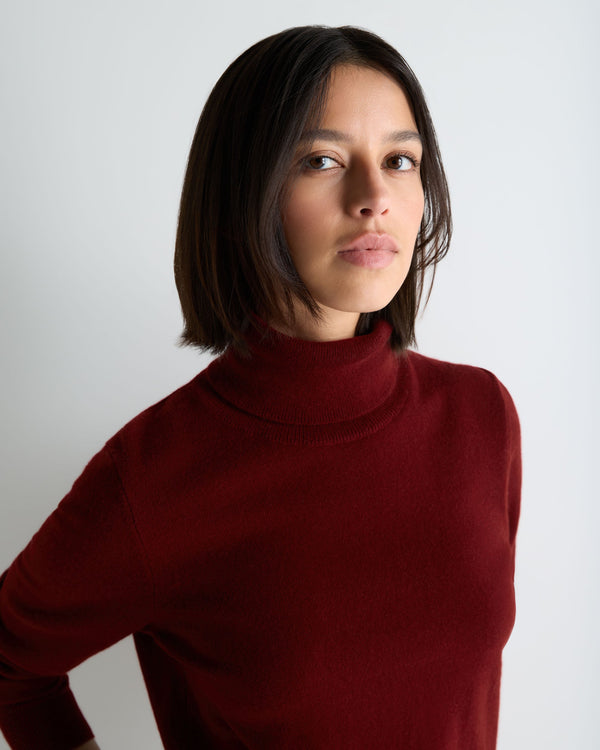 Women's Luna Turtle Neck Cashmere Sweater 5