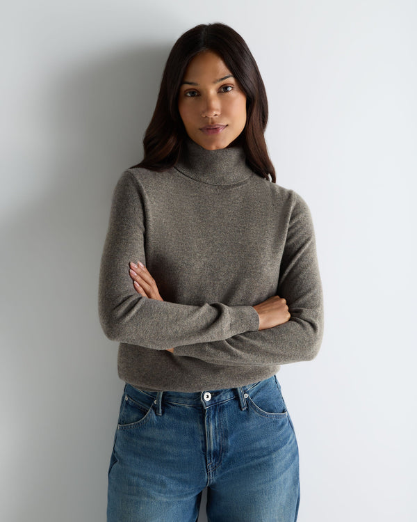 Women's Luna Turtle Neck Cashmere Sweater 1