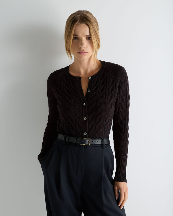 Women's Myla Cable Cashmere Cardigan 6