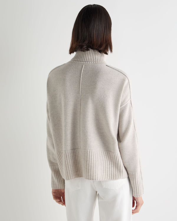 Women's Mollie Metal Turtle Neck Cashmere Sweater 4