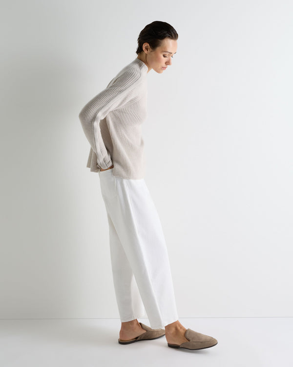 Women's Metal Funnel Neck Cashmere Sweater 6