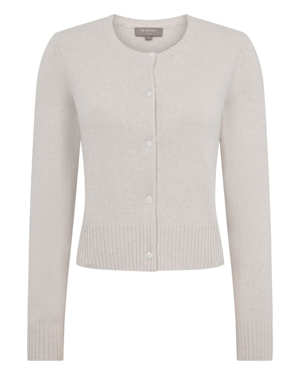 Women's Chunky Crop Cashmere Cardigan 2