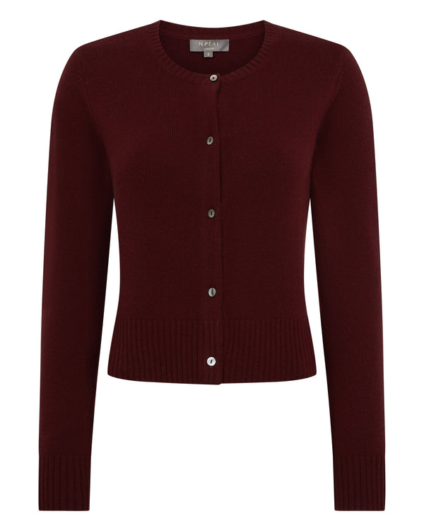 Women's Chunky Crop Cashmere Cardigan 2