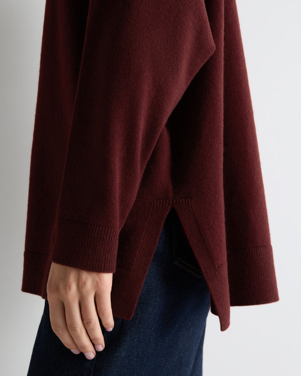 Women's Longline V Neck Cashmere Sweater 6