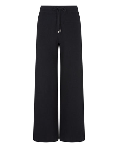 Women's Honeycomb Knit Cashmere Pant Black