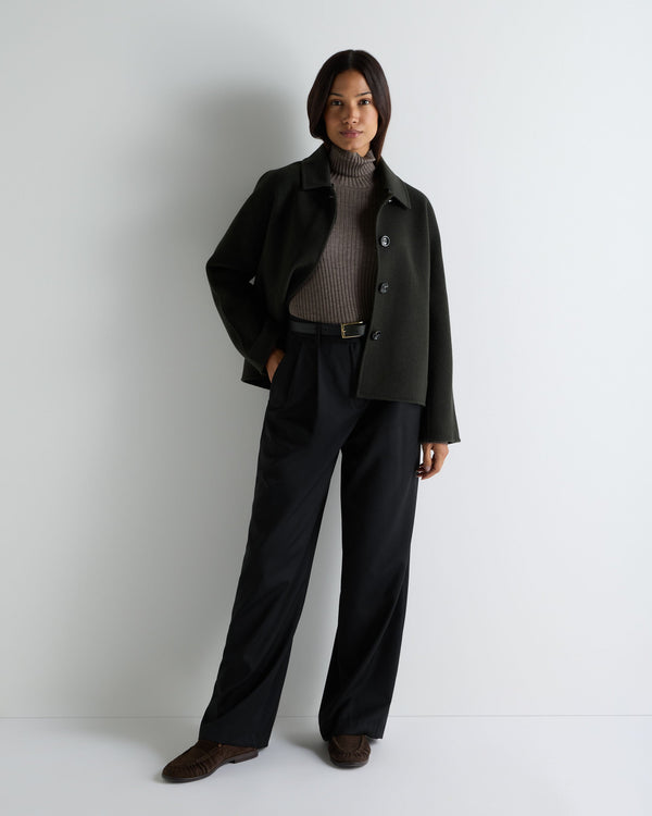 Women's Superfine Cashmere Ribbed Turtle Neck Sweater 3