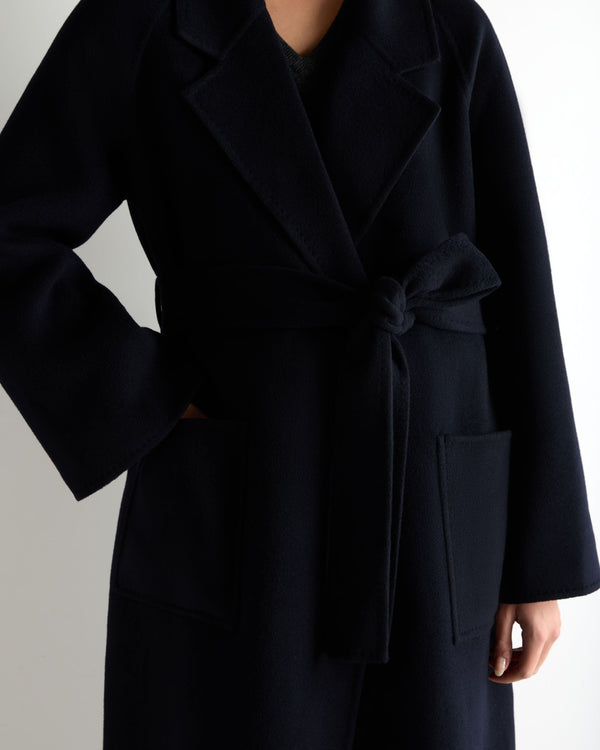 Women's Longline Woven Coat 6