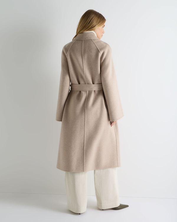 Women's Longline Woven Coat 4