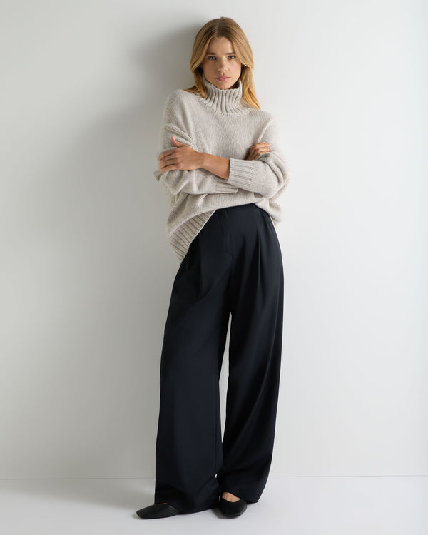 Women's Chunky Funnel Neck Cashmere Sweater 3