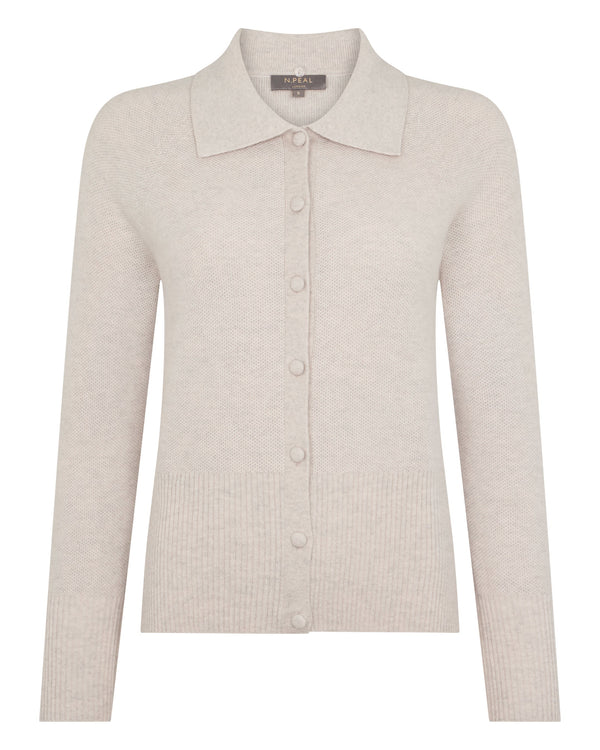 Women's Honeycomb Fur Trim Cashmere Cardigan 2