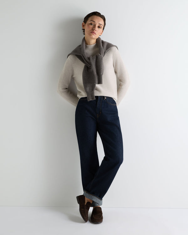 Women's Honeycomb Knit Cashmere Sweater 3