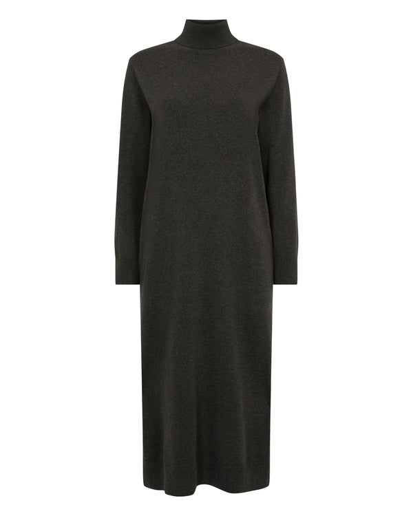 Women's Turtle Neck Cashmere Sweater Dress  2