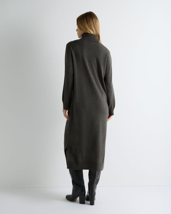 Women's Turtle Neck Cashmere Sweater Dress  4