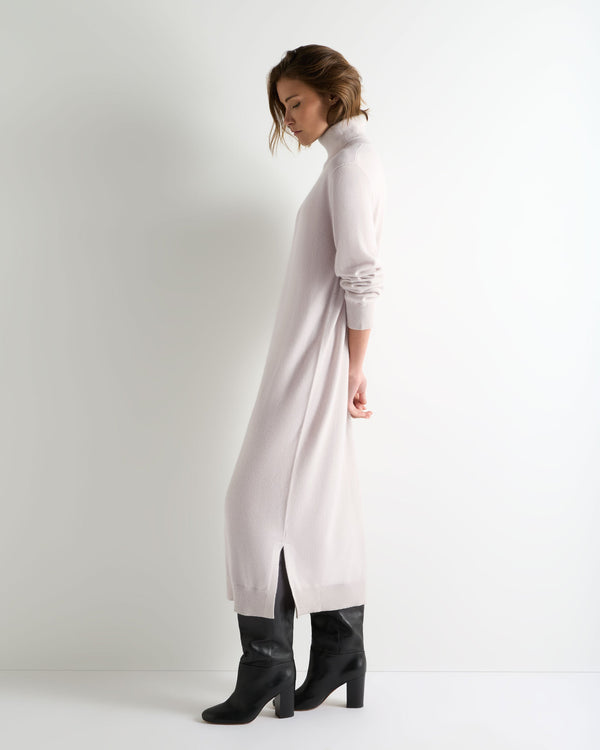 Women's Turtle Neck Cashmere Sweater Dress 6