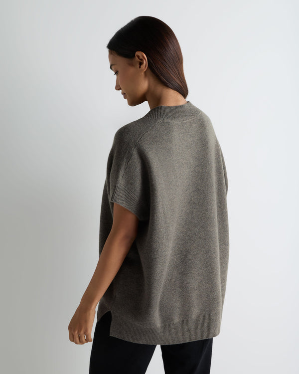 Women's Honeycomb Sleeveless Cashmere Sweater 4