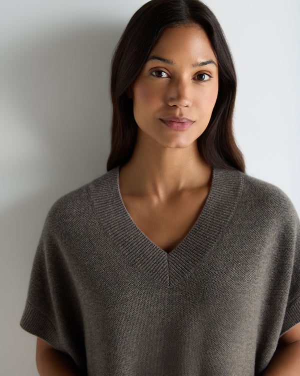 Women's Honeycomb Sleeveless Cashmere Sweater 5