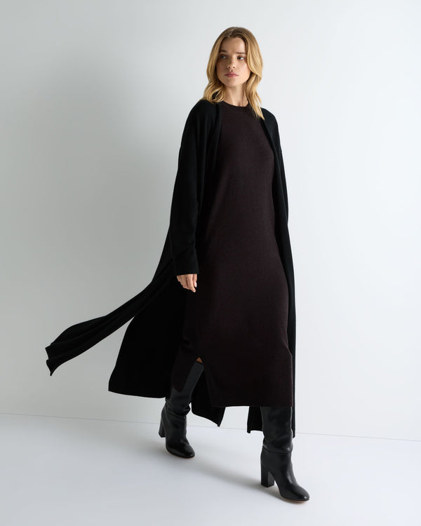 Women's Round Neck Cashmere Sweater Dress 3
