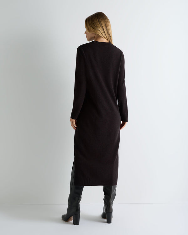 Women's Round Neck Cashmere Sweater Dress 4