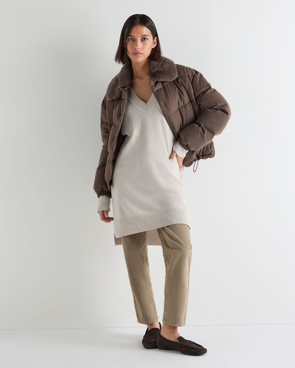 Women's Elise Long V Neck Cashmere Tunic 3