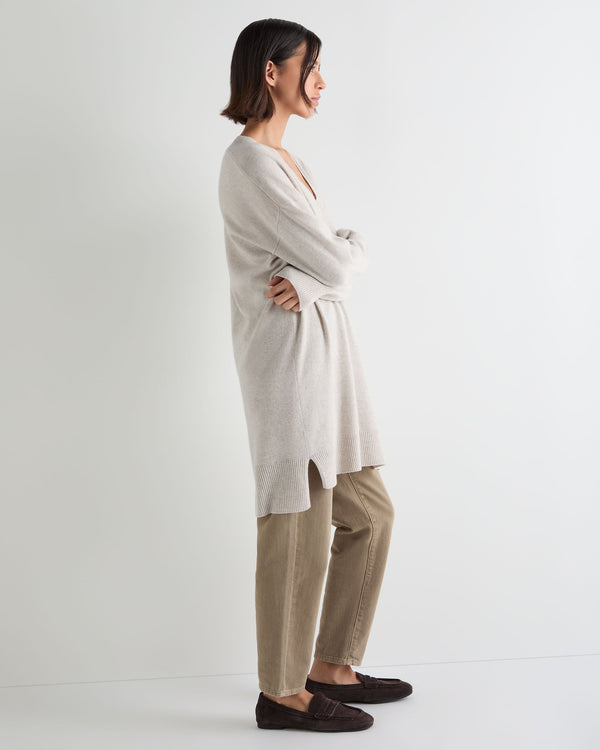 Women's Elise Long V Neck Cashmere Tunic 6