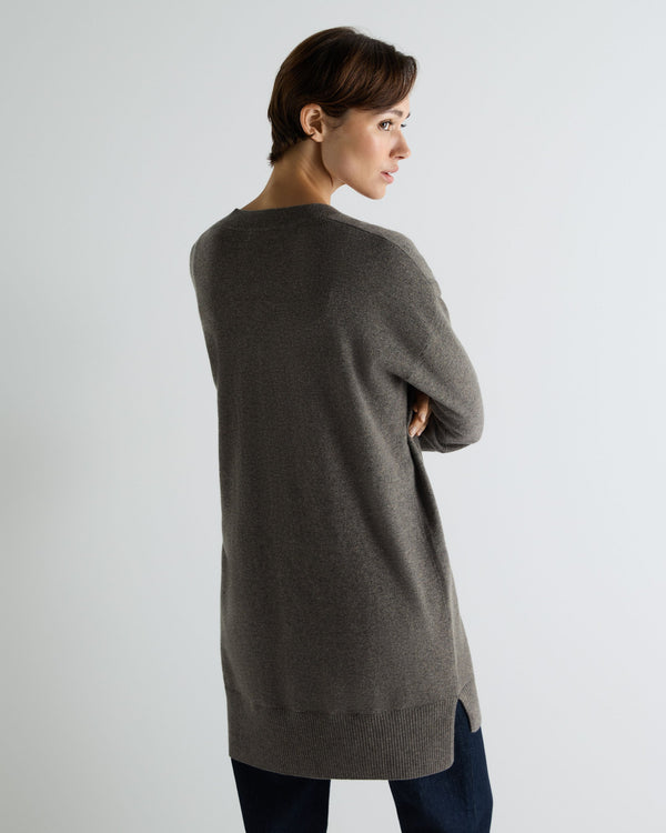 Women's Elise Long V Neck Cashmere Tunic 4