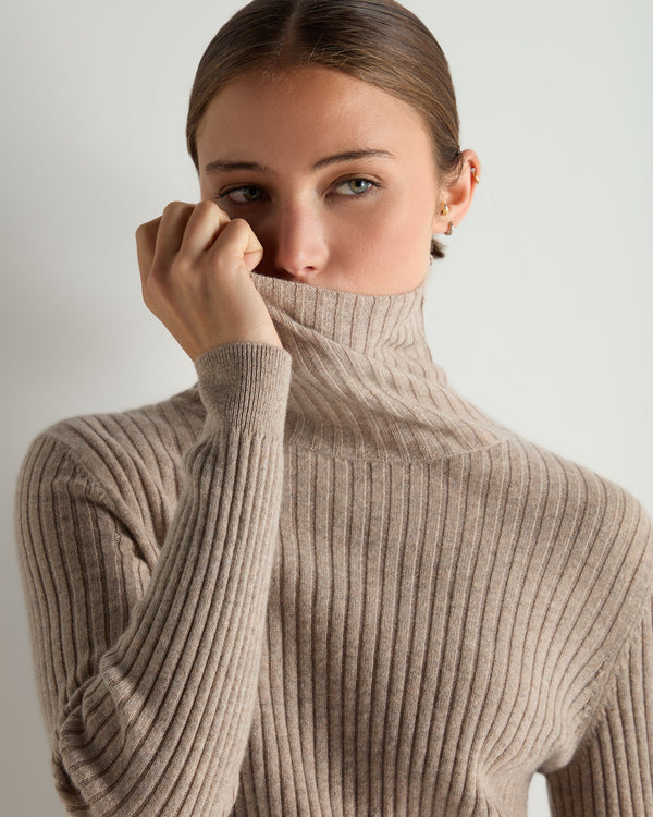 Women's Turtle Neck Cashmere Sweater 5