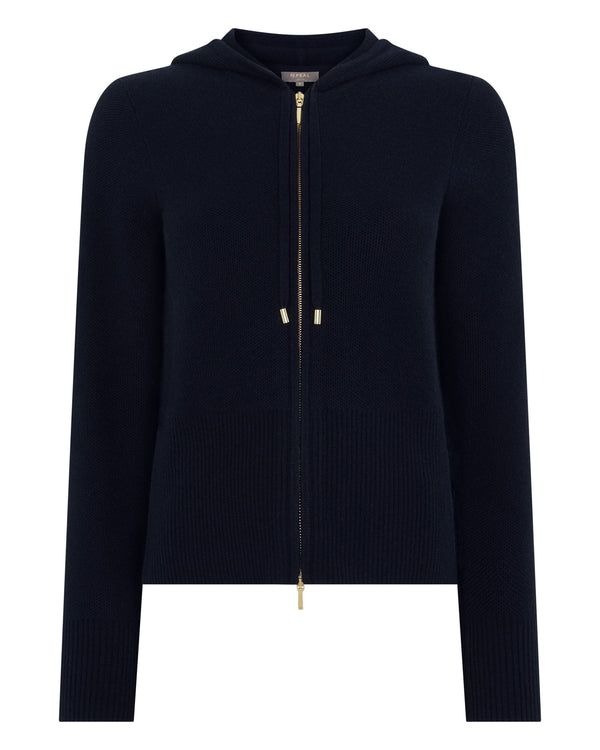 Women's Honeycomb Zipper Cashmere Hoodie 2