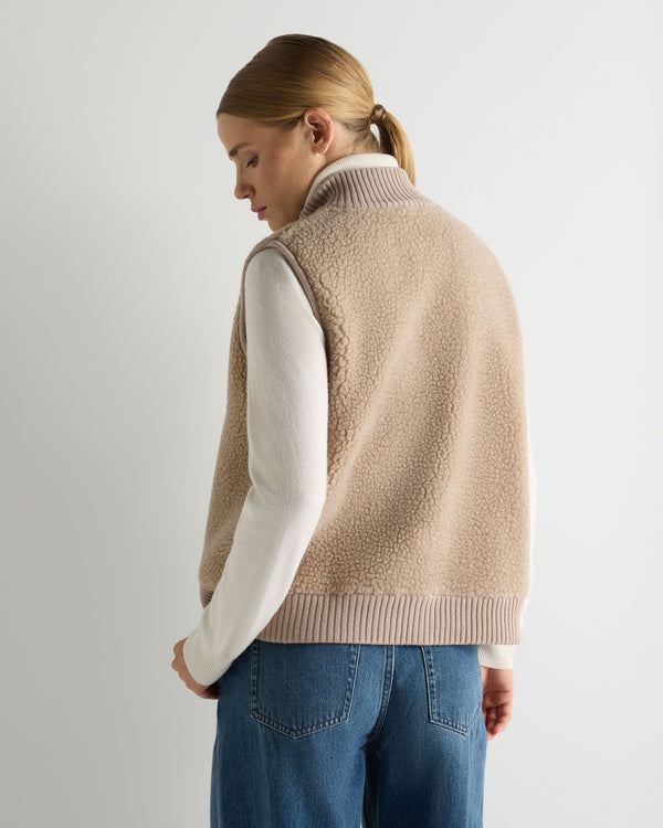 Women's Cashmere Shearling Gilet 4
