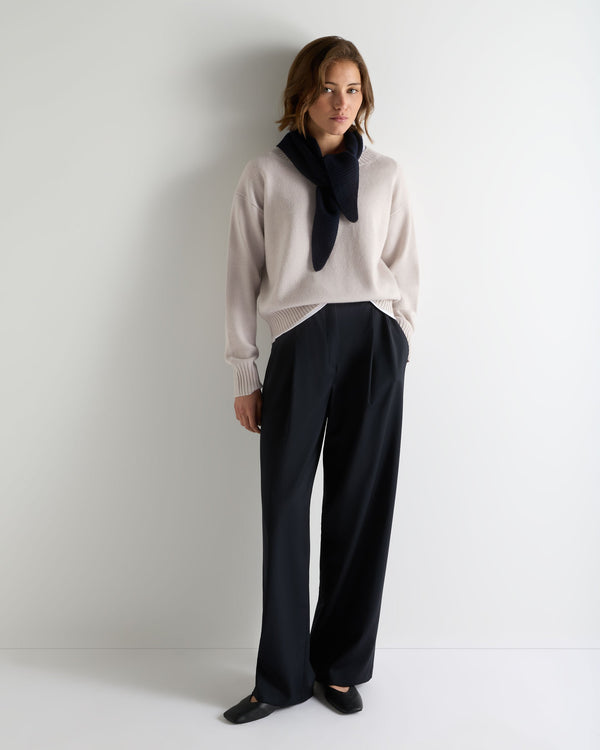 Women's Crop Boat Neck Cashmere Sweater 3
