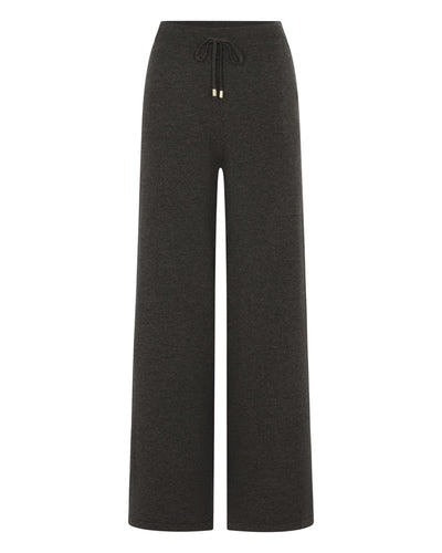 N.Peal Women's Jersey Cashmere Trousers Grey Moss