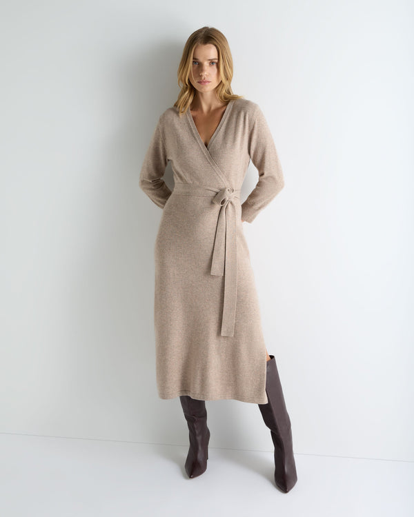 Women's Willa Wrap Cashmere Dress 1