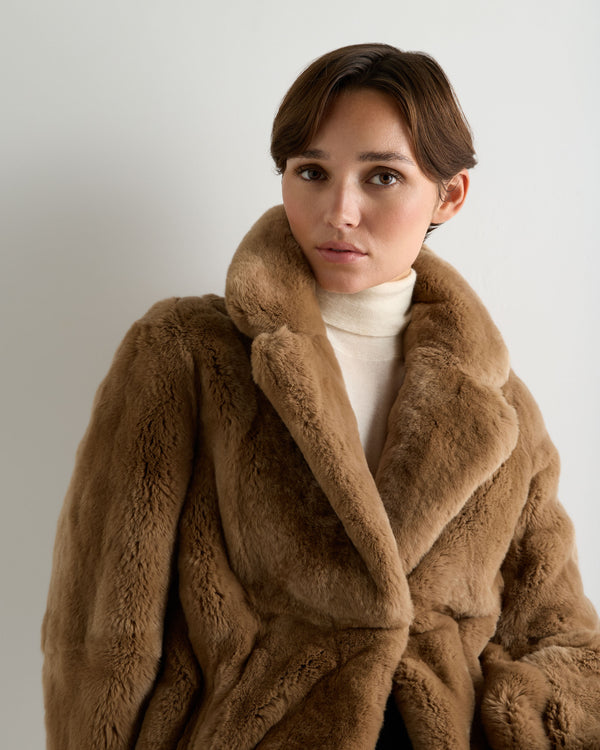 Women's Mabel Long Fur Coat 5