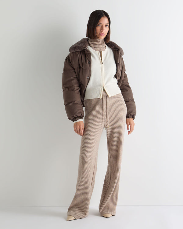 Women's Ivy Zipped Cashmere Cardigan 3