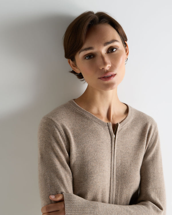 Women's Ivy Zipped Cashmere Cardigan 5