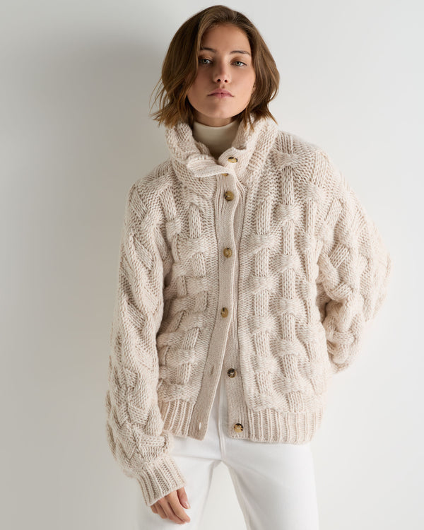 Women's Hero Button Cashmere Sweater 1
