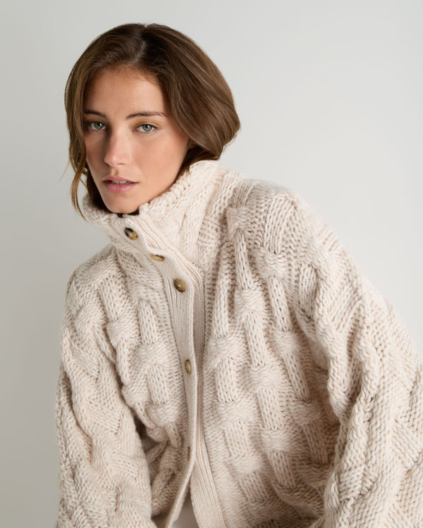 Women's Hero Button Cashmere Sweater 5