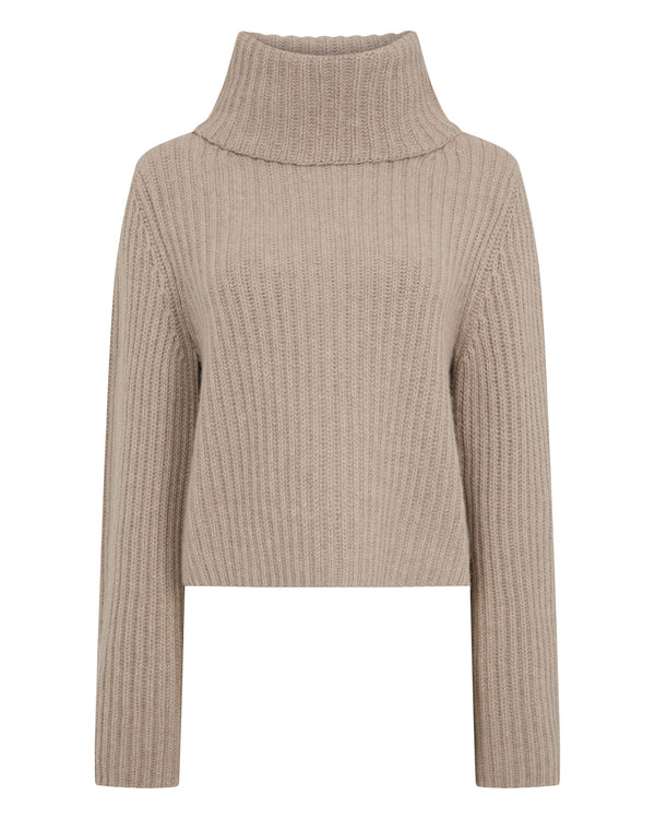Women's Ribbed Bell Sleeve Cashmere Sweater 2