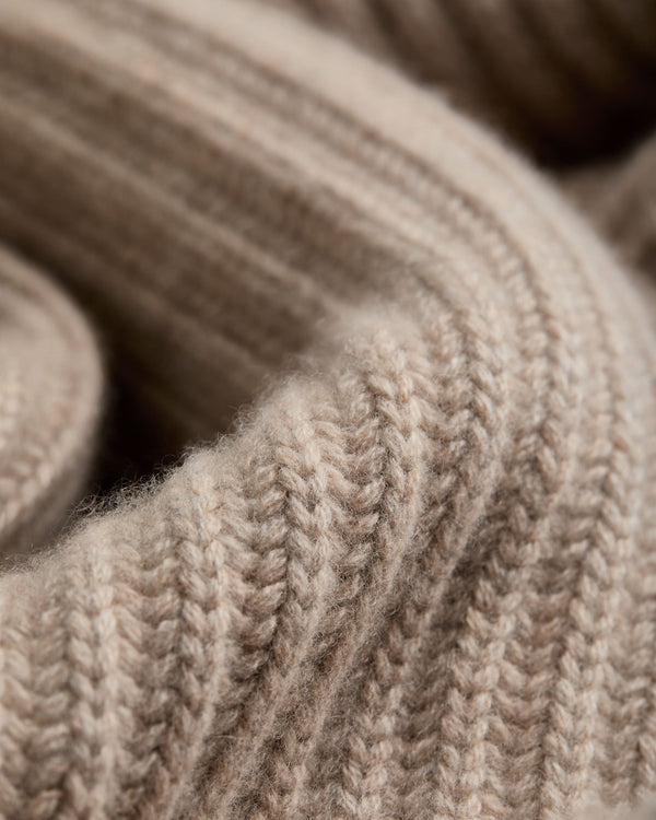 Women's Ribbed Bell Sleeve Cashmere Sweater 8