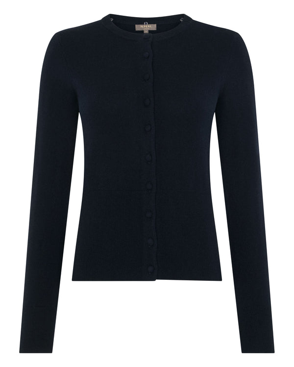 Women's Hannah Fur Collar Cashmere Cardigan 2