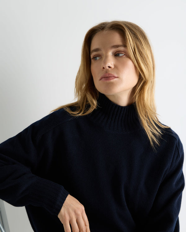Women's Funnel Neck Cashmere Sweater 5