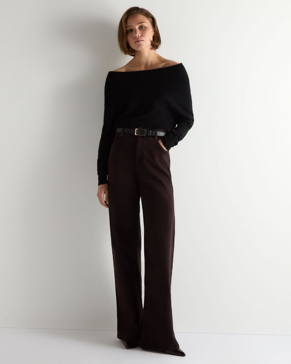 Women's Off-The-Shoulder Cashmere Sweater 6