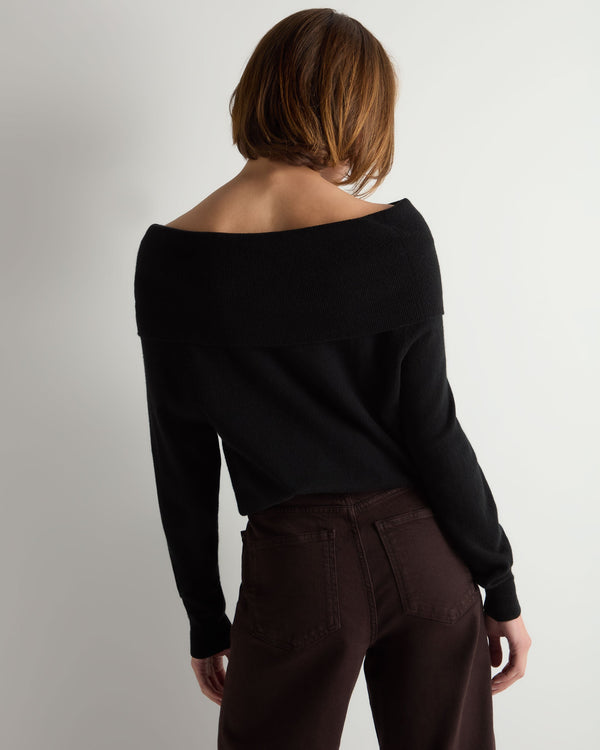Women's Off-The-Shoulder Cashmere Sweater 4