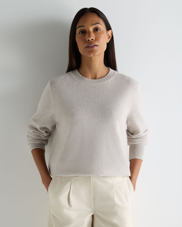 Women's Cashmere Crew Neck Sweater 1