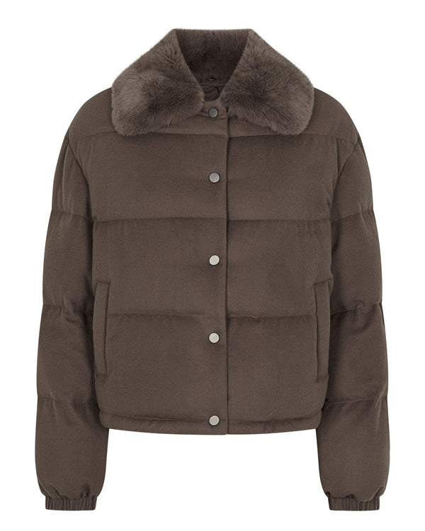 Women's Down Rex Fur Puffer Jacket 2