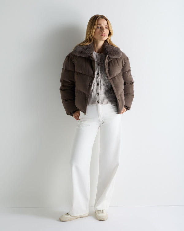 Women's Down Rex Fur Puffer Jacket 3