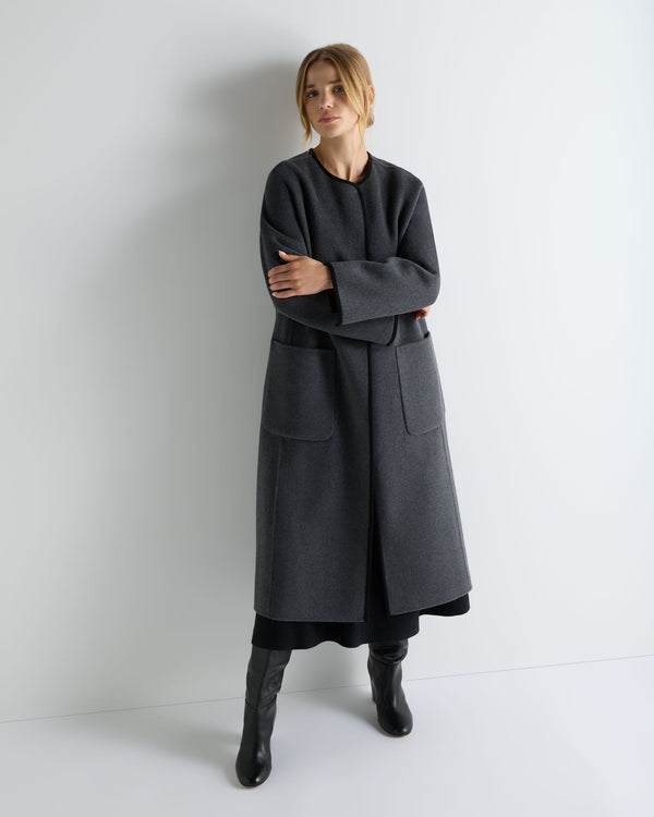 Women's Wool Silk Blend Coat 1