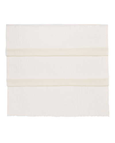 N.Peal Women's Ultrafine Pashmina Cashmere Shawl White Lux